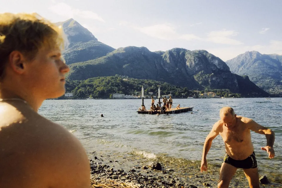 Swimmers at Lake Como, with Cinea Vision3 5207